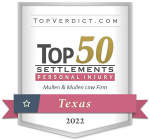 Awarded Texas Top 50 Personal Injury Settlements in 2022 by Top Verdict