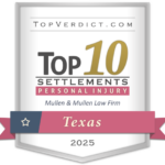 TopVerdict.com Badge Top 10 Settlements Personal Injury Mullen & Mullen Law Firm United States 2025
