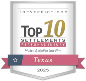 TopVerdict.com Badge Top 10 Settlements Personal Injury Mullen & Mullen Law Firm United States 2025